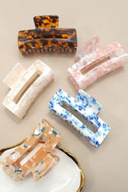 Glossy Girl Acetate Marble Hair Clip - Madison and Mallory