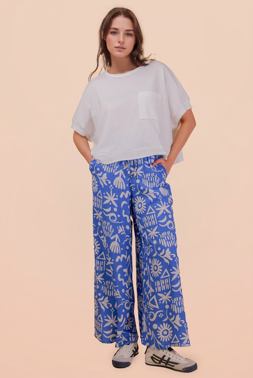 Priscillah Mineral Wash Oversized Pocket Tee - BACK IN STOCK