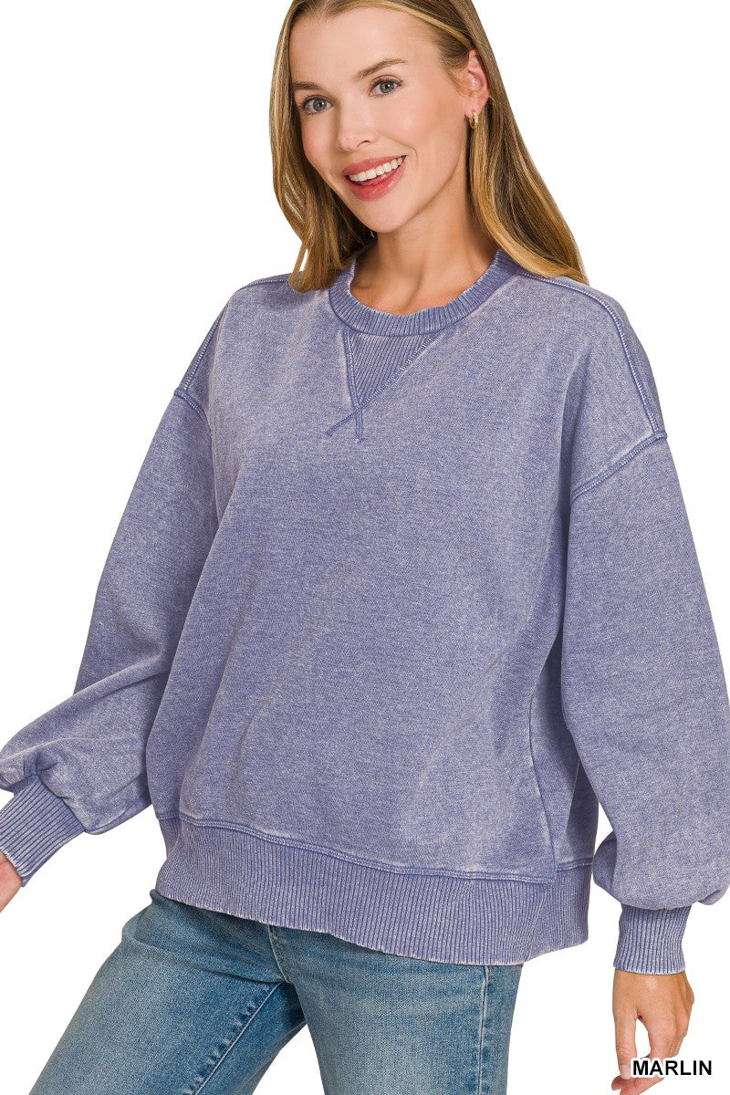 Afterglow Washed Fleece Pullover