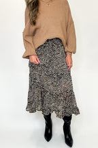 Untamed Tiers Animal Print Maxi Skirt - FINAL SALE - Madison and Mallory