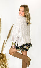 Petal Laced Smocked Skort - FINAL SALE - Madison and Mallory