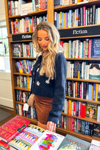 Cottage Bloom Floral Knit Collared Cardigan - FINAL SALE - Madison and Mallory