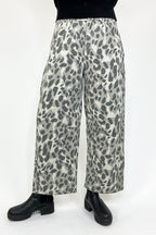 Bold Safari Barrel Wide Leg Animal Print Pants - FINAL SALE - Madison and Mallory