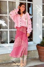 Meadow Mood Floral Embroidered Oversized Cardigan - Madison and Mallory