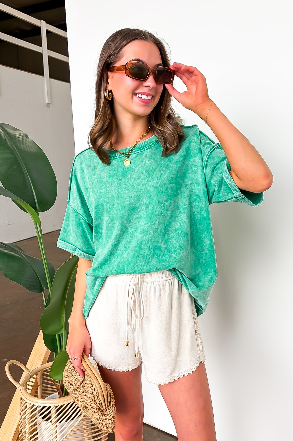 Wild Drift Acid Wash Relaxed Tee - BACK IN STOCK - Madison and Mallory