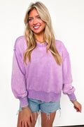 Refined Relaxation Acid Wash Pullover - BACK IN STOCK