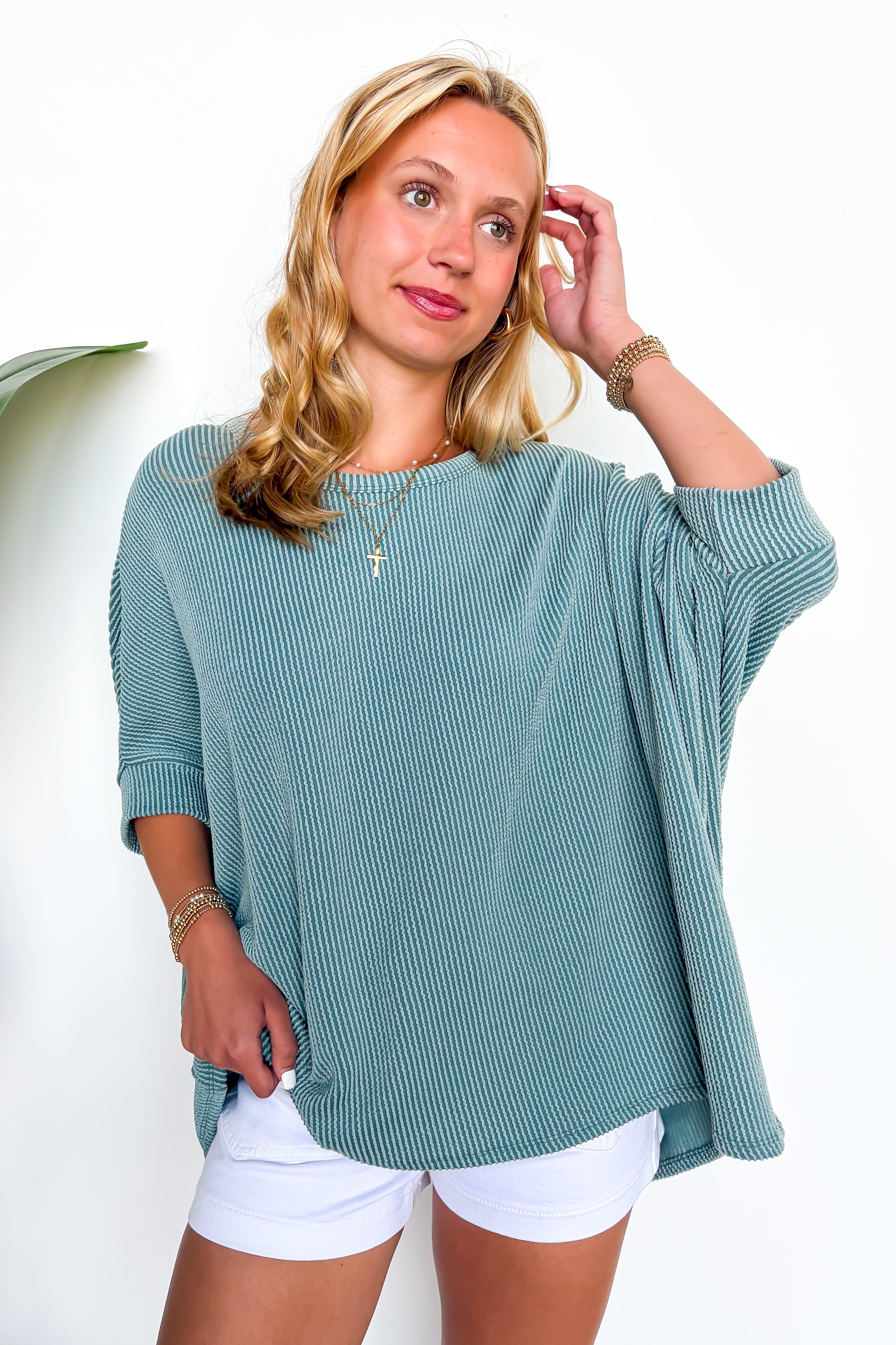 Soft Motion Rib Knit Top - BACK IN STOCK