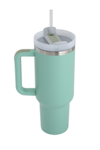 Turquoise / 40oz. All Day Hydrate 40oz Vacuum-Sealed Insulated Grip Tumbler - FINAL SALE - Madison and Mallory