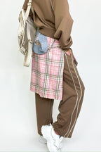 Trackline Half Zip Up Piping Detail Knit Top - FINAL SALE - Madison and Mallory
