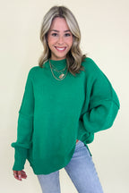 Simple Street Side Slit Oversized Sweater - BACK IN STOCK - Madison and Mallory