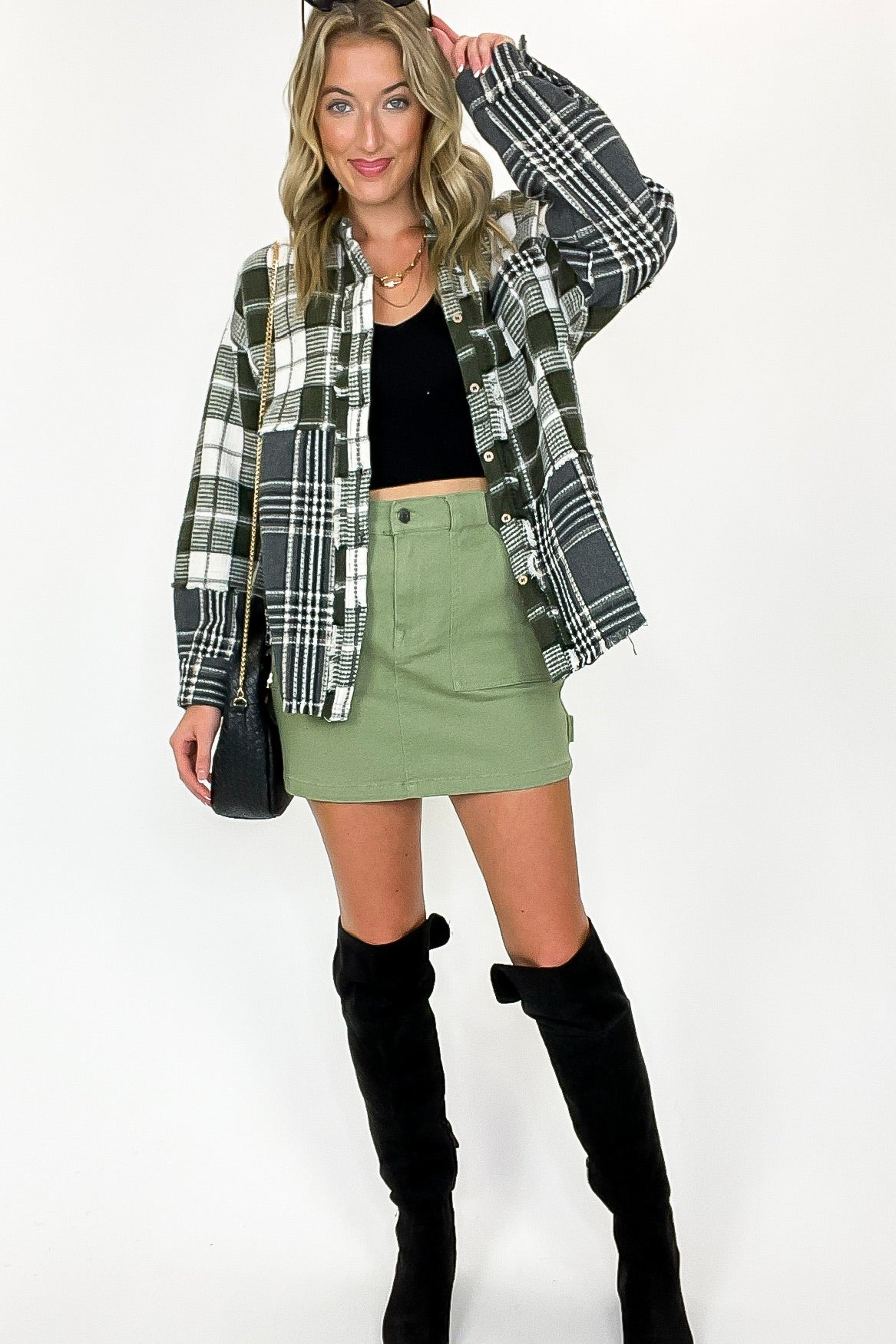 Laylin High Rise Cargo Skirt - FINAL SALE - Madison and Mallory