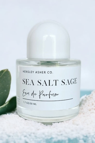 1.7 oz. / Sea Salt Sage Sea Salt Sage Organic Alcohol Perfume, Eau De Parfum - Madison and Mallory