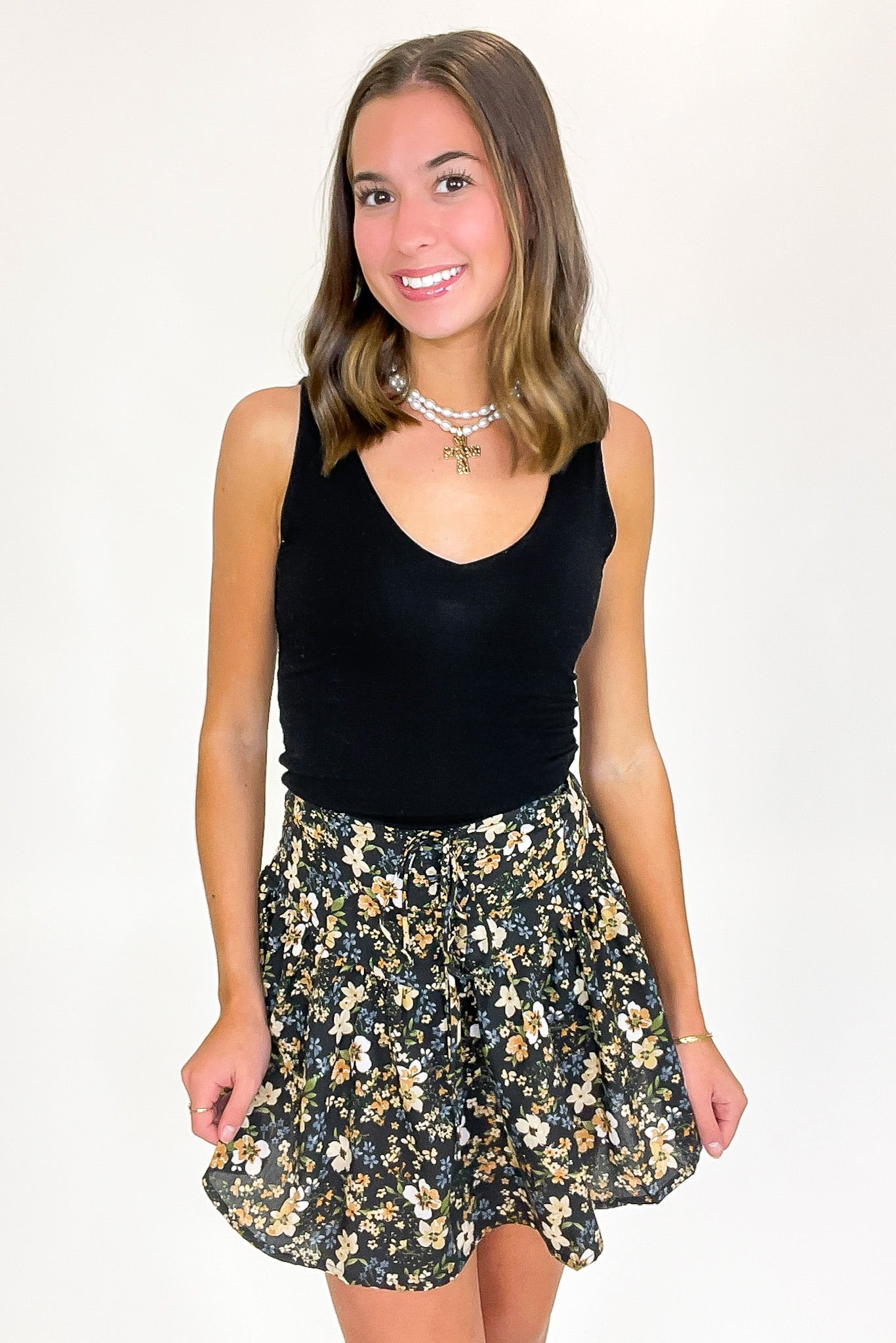 Petal Laced Smocked Skort