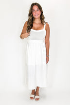 Woven Whisper Sweater Knit Top Midi Dress - FINAL SALE - Madison and Mallory