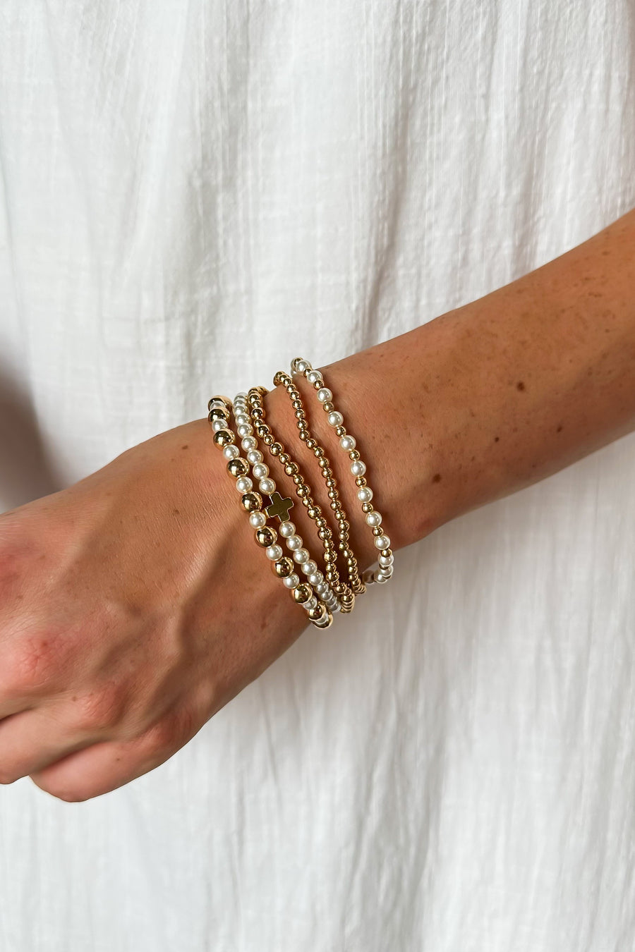 Classy Consideration Beaded Bracelet Set - Madison and Mallory