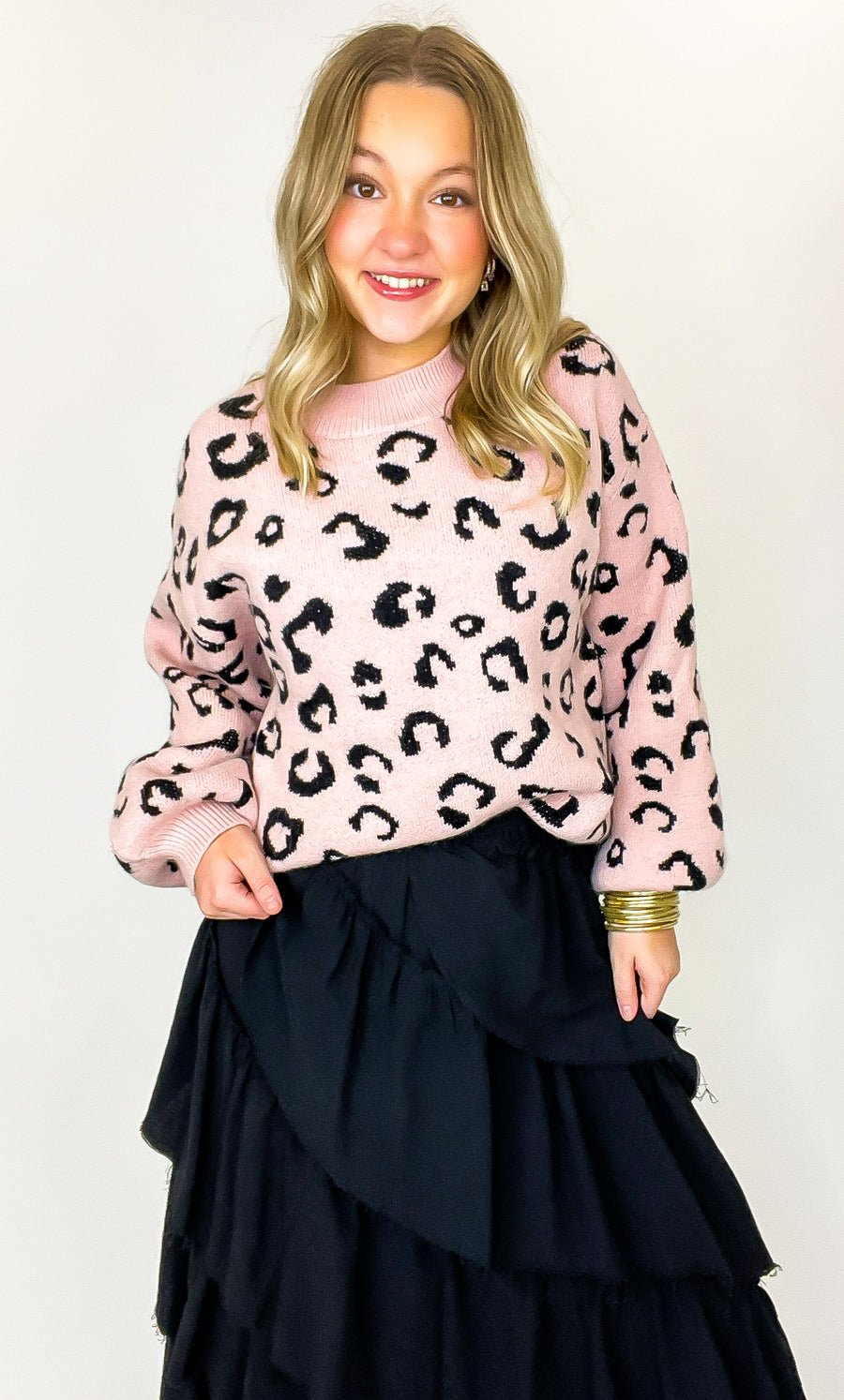 Prowl Pattern Animal Print Knit Sweater - Madison and Mallory