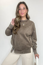 Lounge Life Acid Wash Sweatshirt