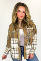 Notoriously Cool Mixed Plaid Oversized Shacket - FINAL SALE - Madison and Mallory