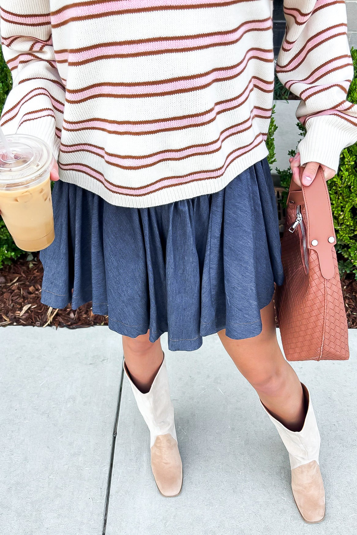 Parallel Days Striped Relaxed Pullover - Madison and Mallory