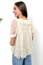 Romance Thread Lace Detail Top - Madison and Mallory