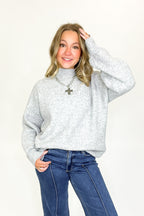 Minimal Mood Mock Neck Sweater - FINAL SALE - Madison and Mallory