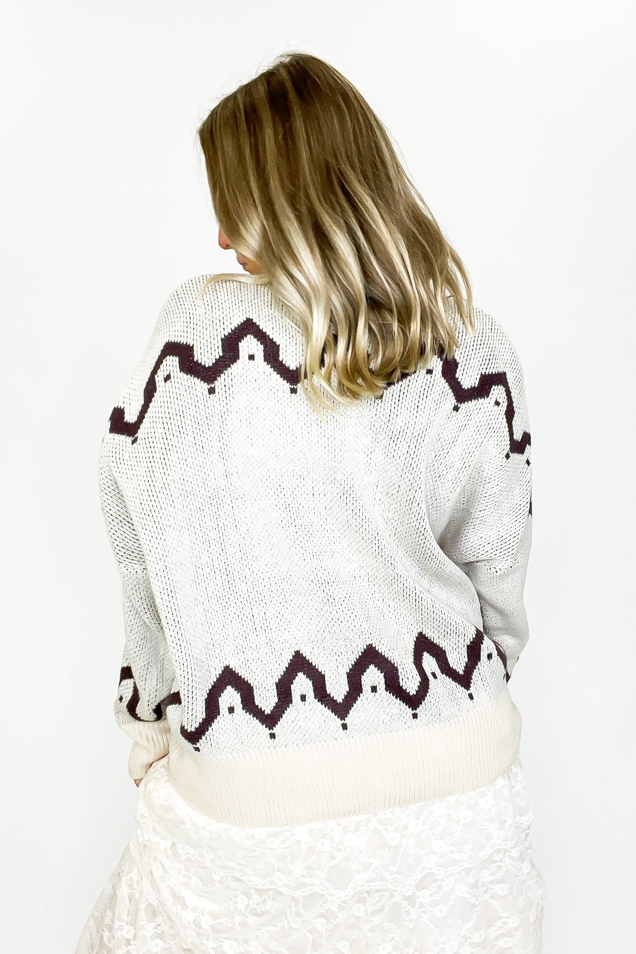 Wild Reign Horse Print Knit Sweater - Madison and Mallory