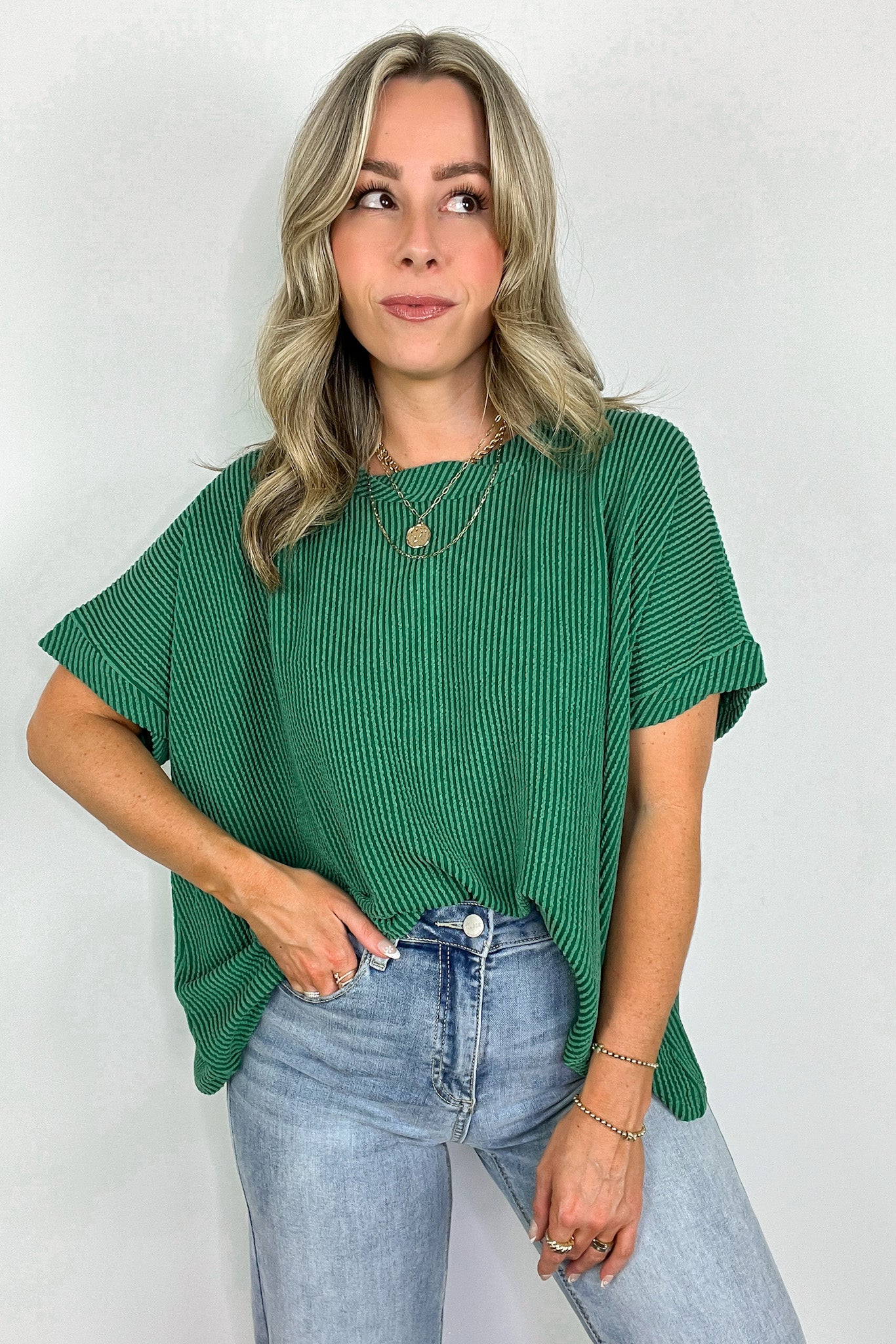 Adriano Rib Knit Twist Sleeve Top - FINAL SALE · Madison +