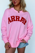 Pink / SM ARRAY Graphic Knit Pullover - Madison and Mallory
