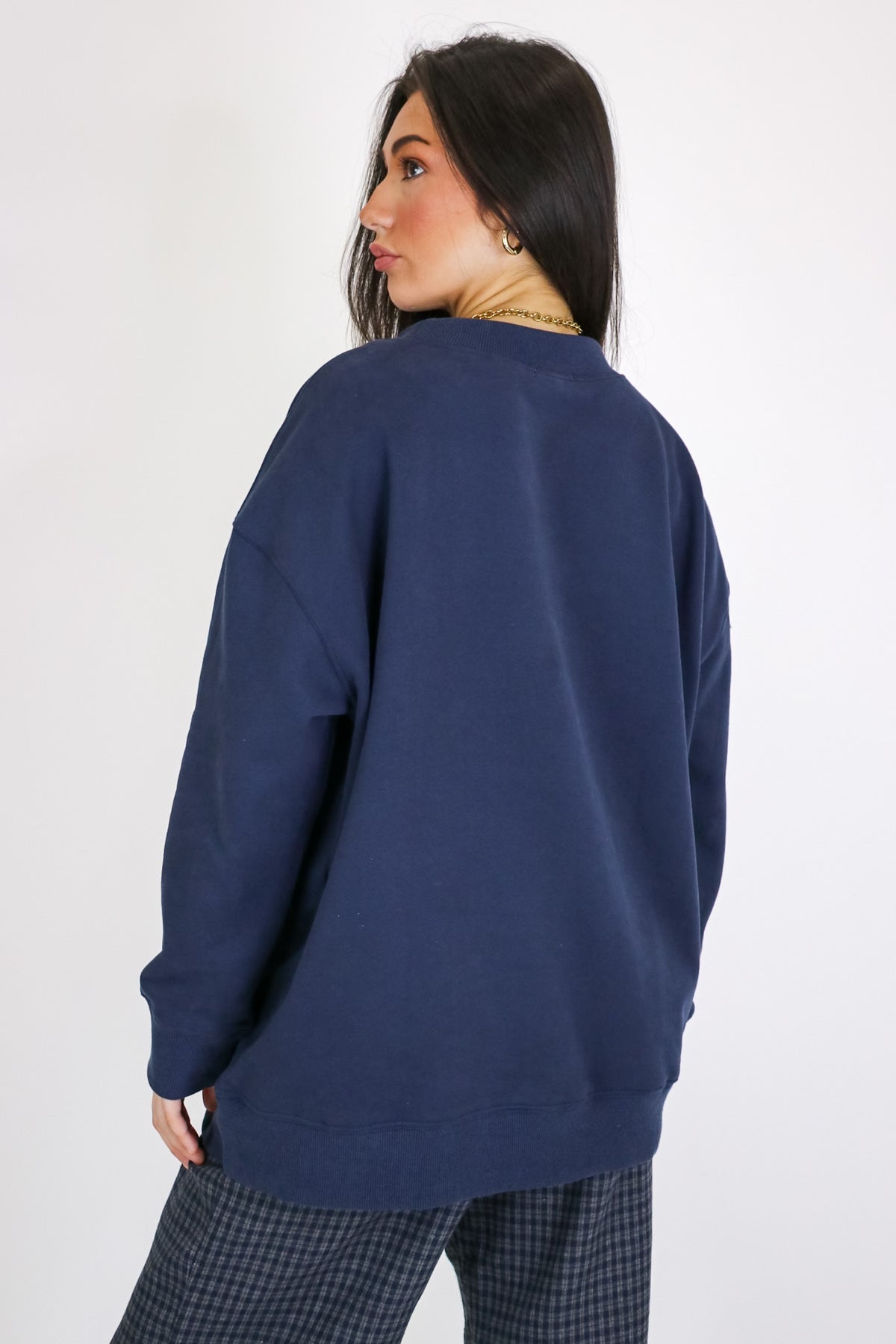 ARRAY Graphic Knit Mock Neck Pullover