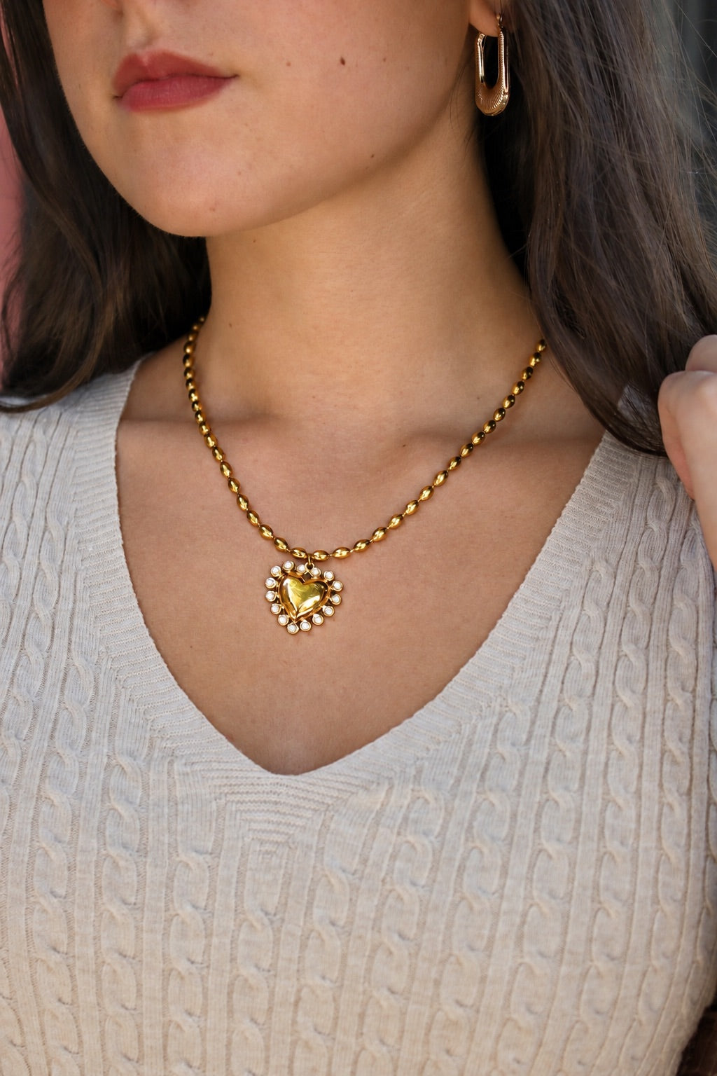Gold A Heart of Gold Necklace - Madison and Mallory