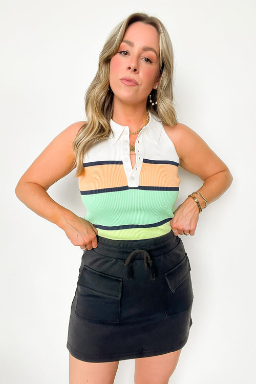 Abbey Washed French Terry Cargo Skirt - FINAL SALE - Madison and Mallory