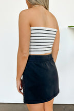 Abbey Washed French Terry Cargo Skirt - FINAL SALE - Madison and Mallory