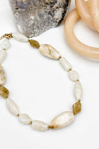 Abstract Form Marble Beaded Necklace - Madison and Mallory