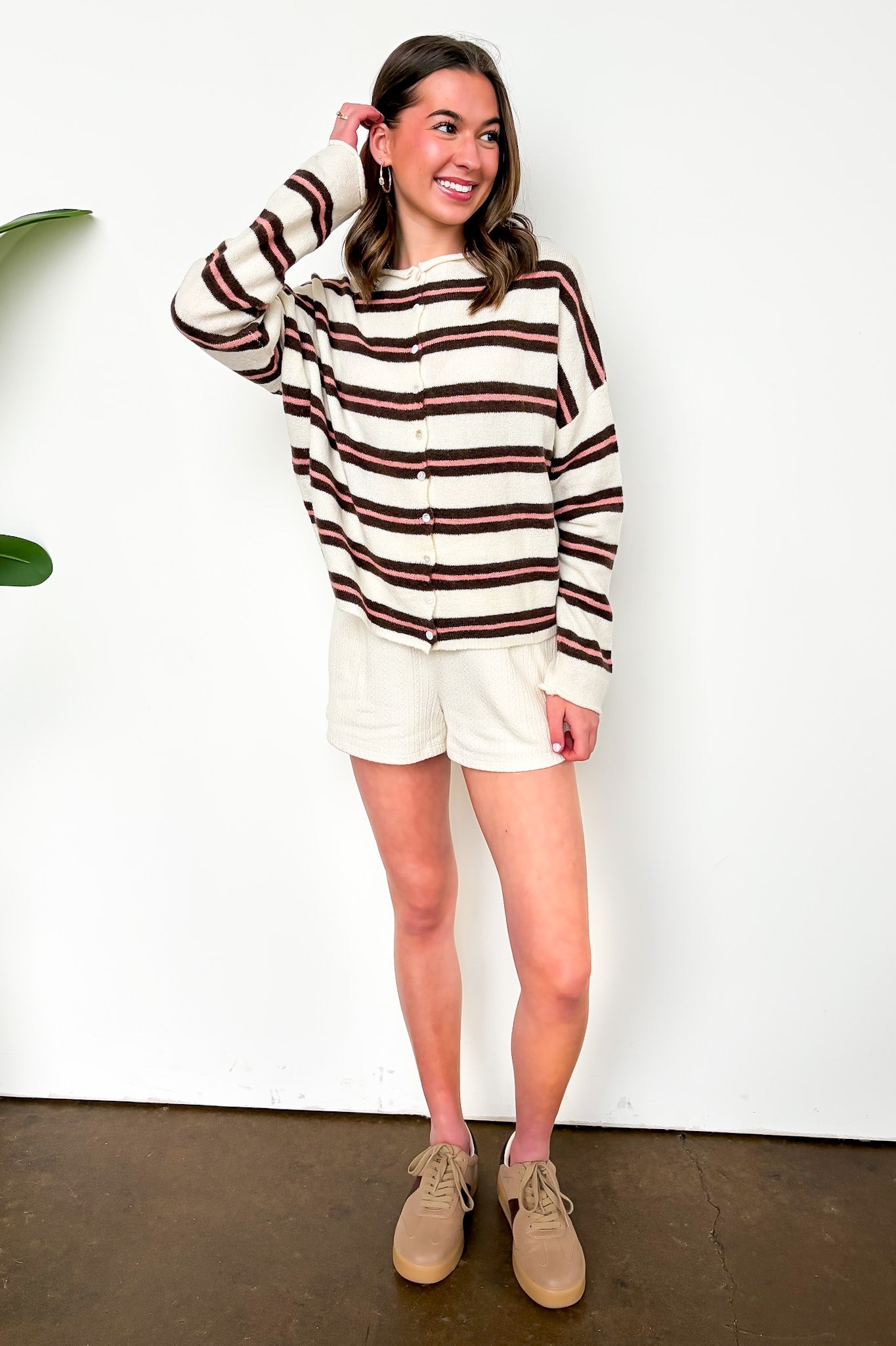 Academy Striped Knit Cardigan Sweater - Madison and Mallory
