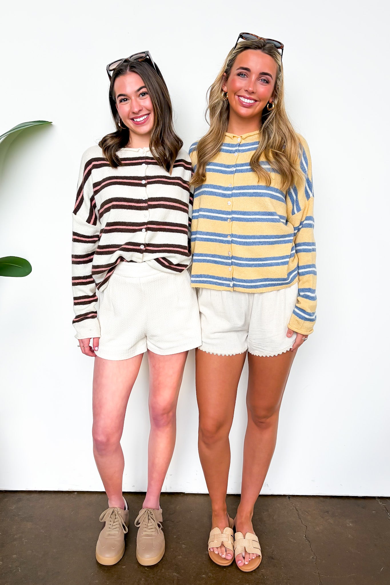 Academy Striped Knit Cardigan Sweater - Madison and Mallory