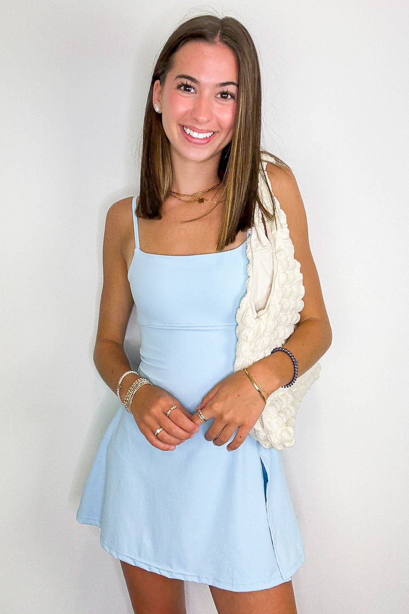 Active Ease A-line Mini Active Romper Dress - FINAL SALE - Madison and Mallory