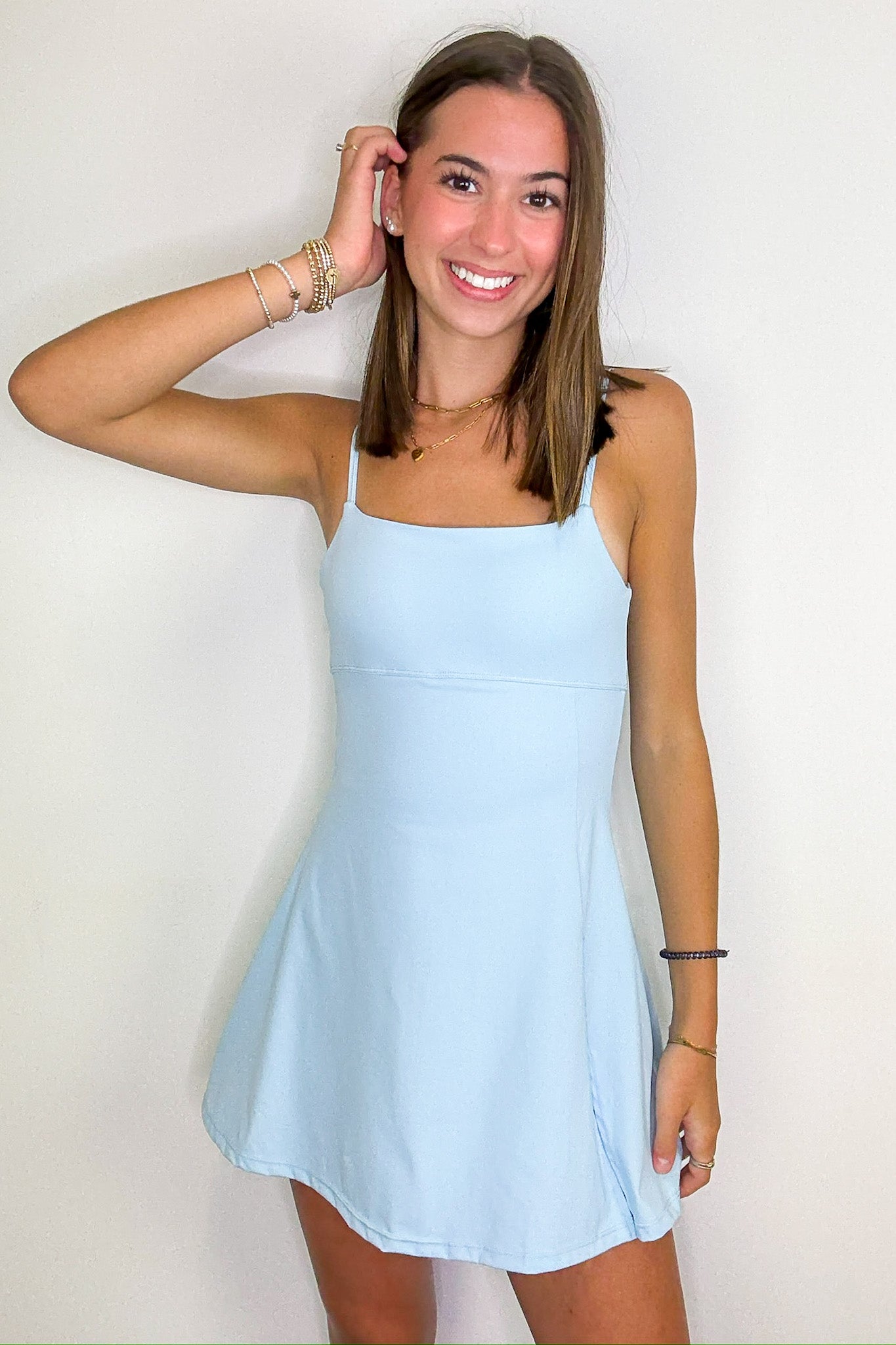 Active Ease A-line Mini Active Romper Dress - FINAL SALE - Madison and Mallory