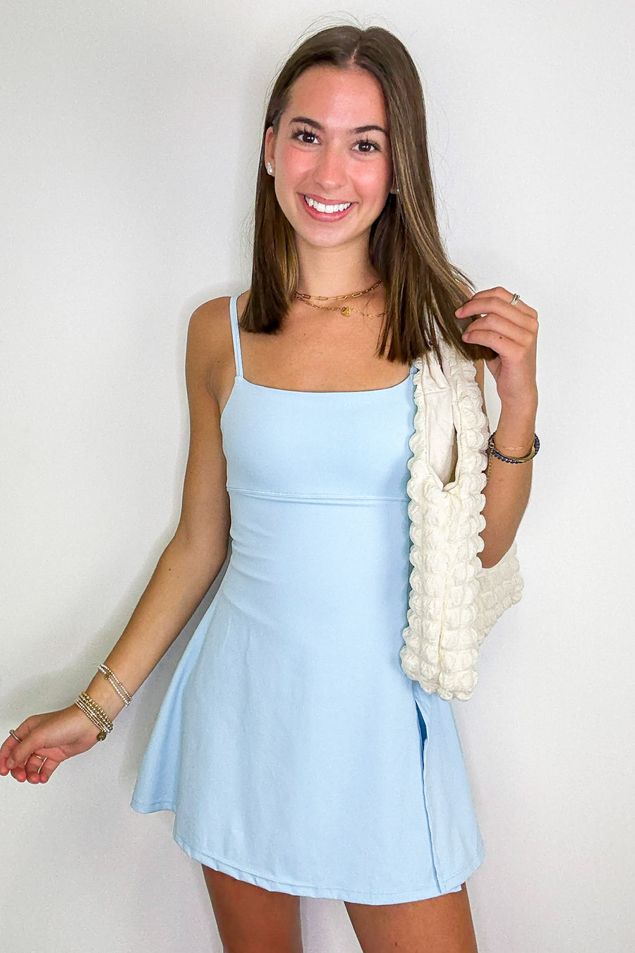 Active Ease A-line Mini Active Romper Dress - Madison and Mallory
