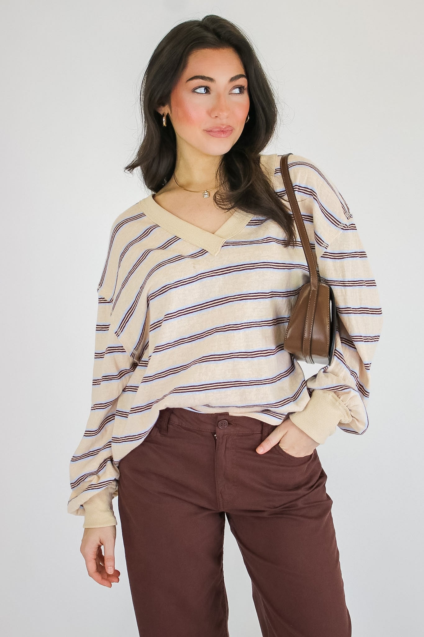 Addison Stripe Knit Pullover