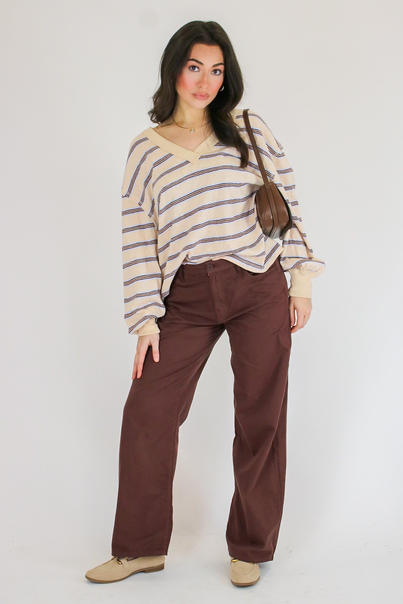 Addison Stripe Knit Pullover