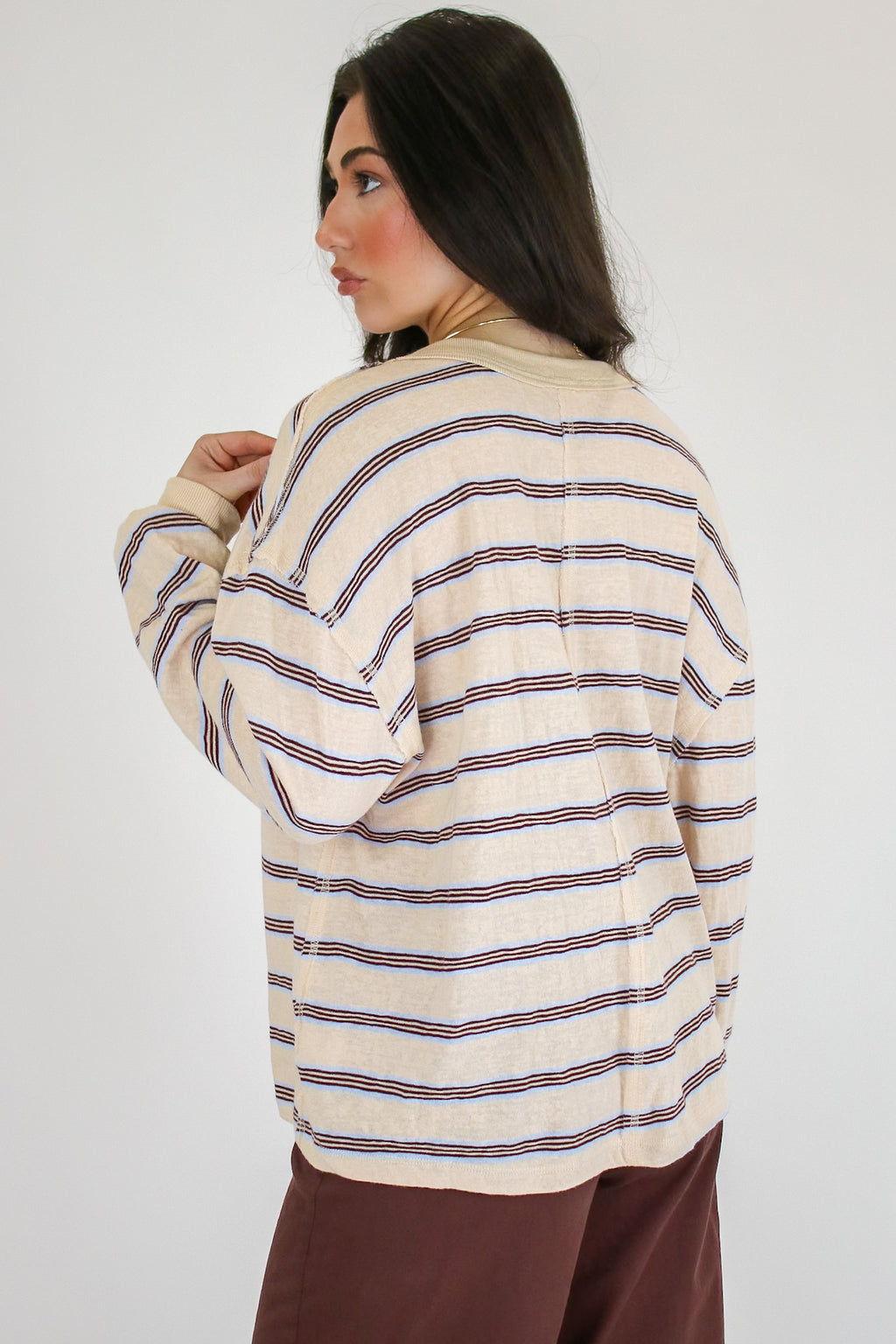 Addison Stripe Knit Pullover