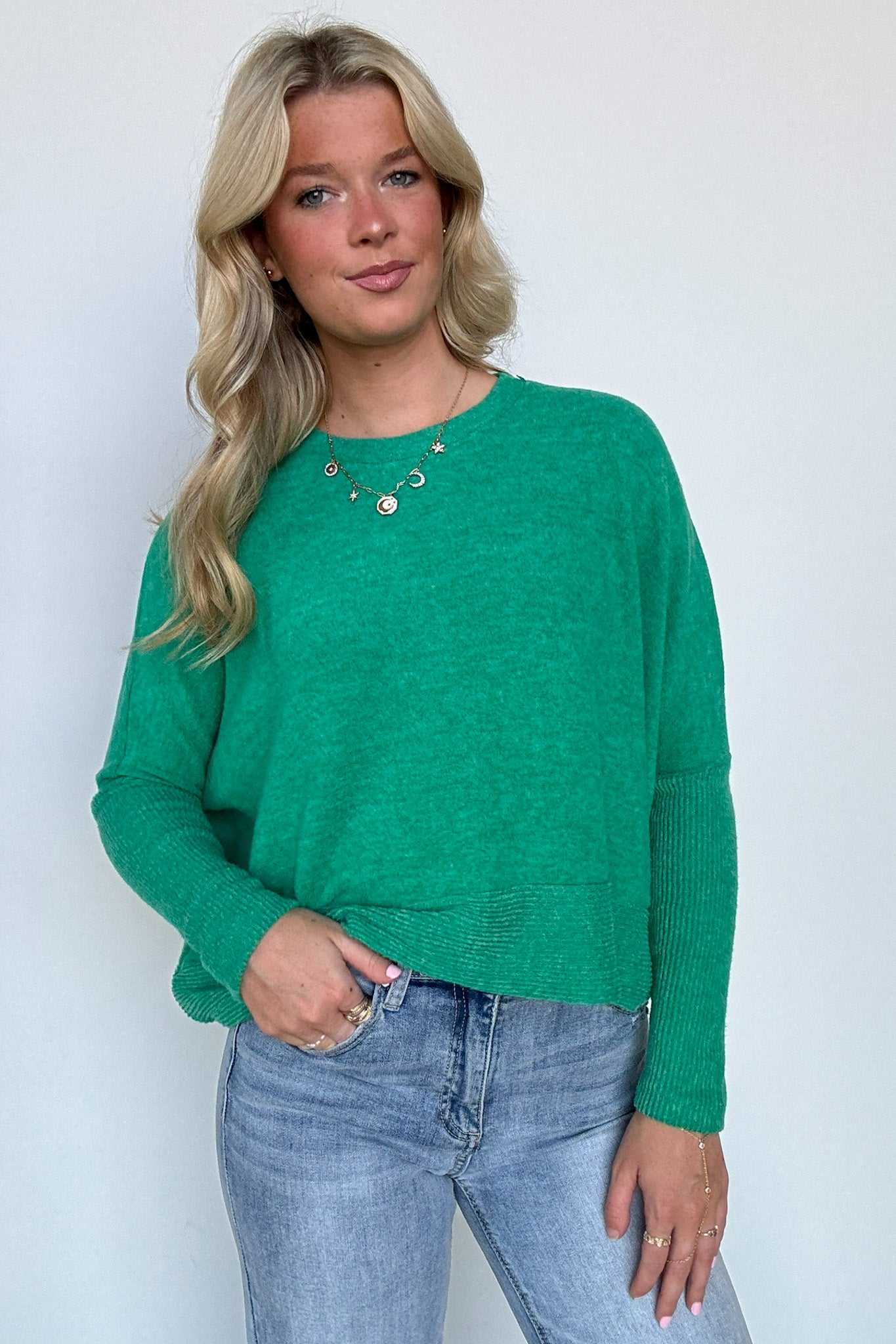  Adelaida Soft Knit Dolman Sleeve Sweater - BACK IN STOCK - Madison and Mallory