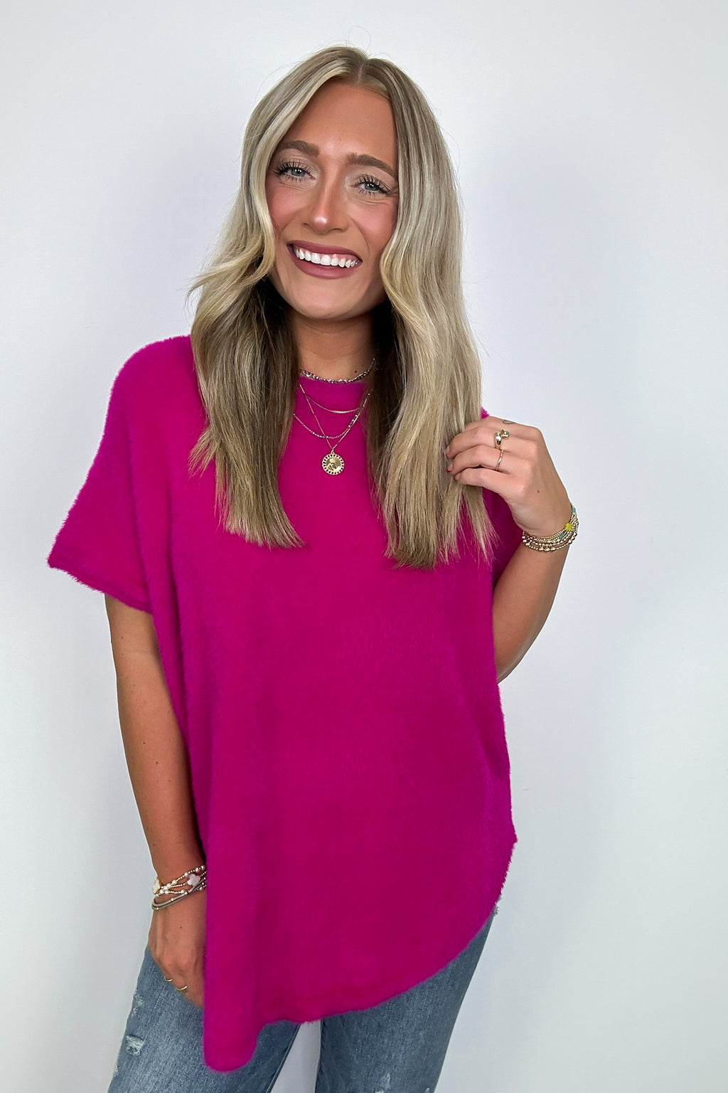  Admired Poise Mock Neck Knit Top - FINAL SALE - Madison and Mallory