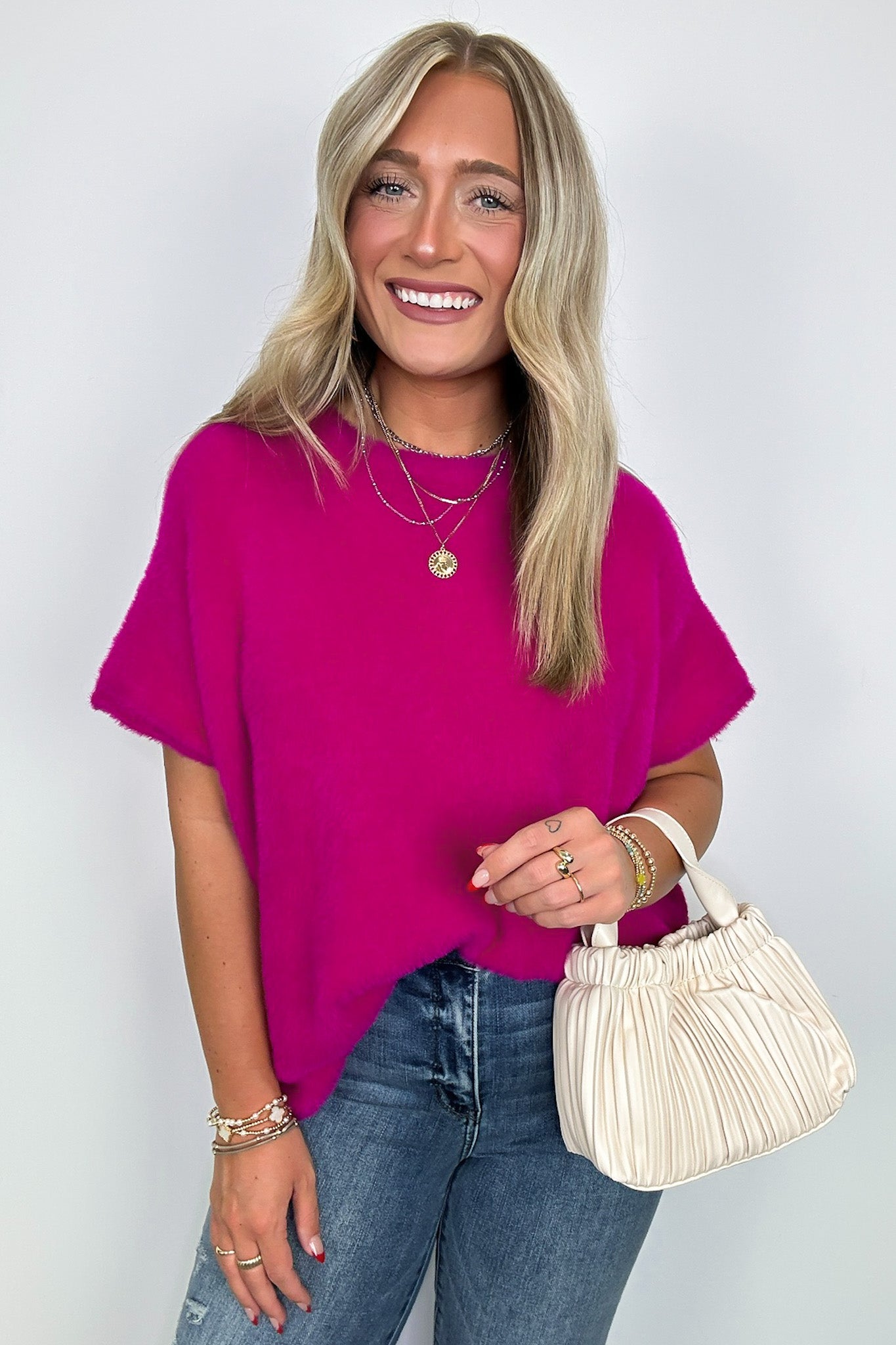  Admired Poise Mock Neck Knit Top - Madison and Mallory