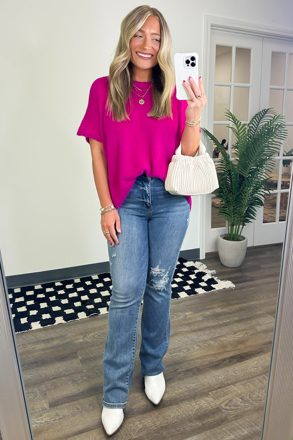  Admired Poise Mock Neck Knit Top - FINAL SALE - Madison and Mallory