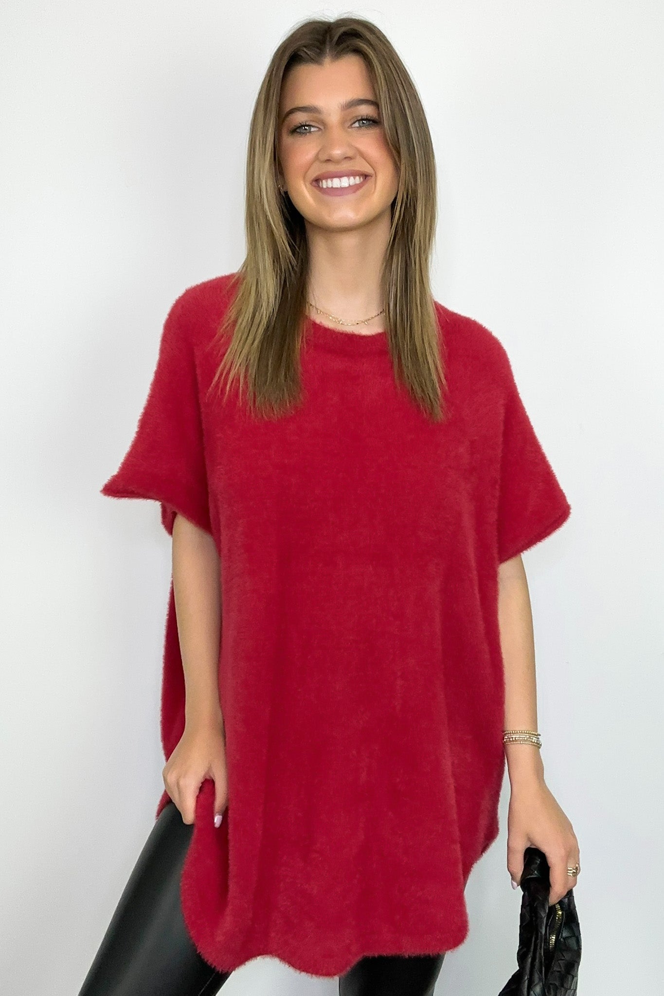  Admired Poise Mock Neck Knit Top - Madison and Mallory