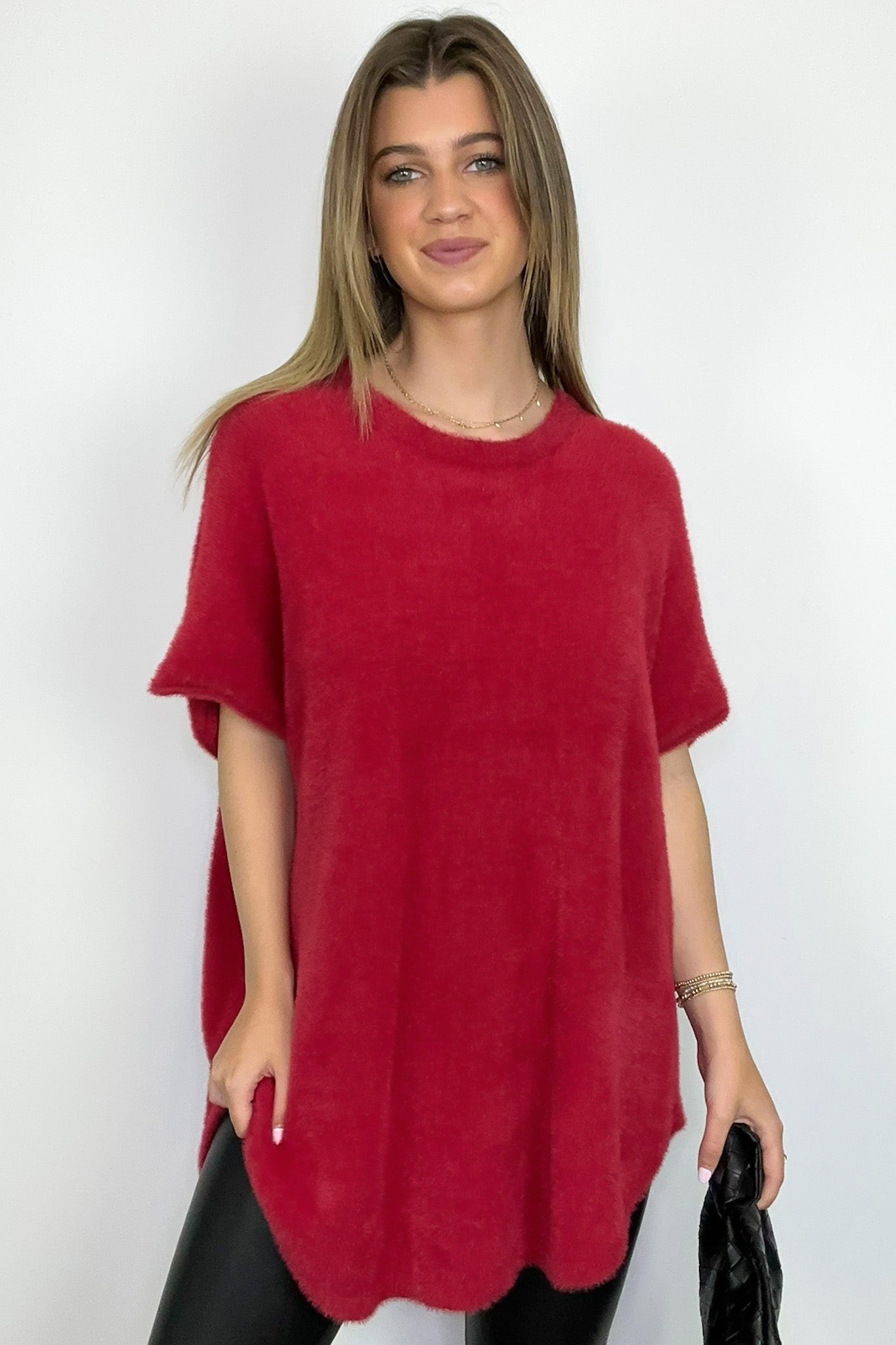  Admired Poise Mock Neck Knit Top - Madison and Mallory