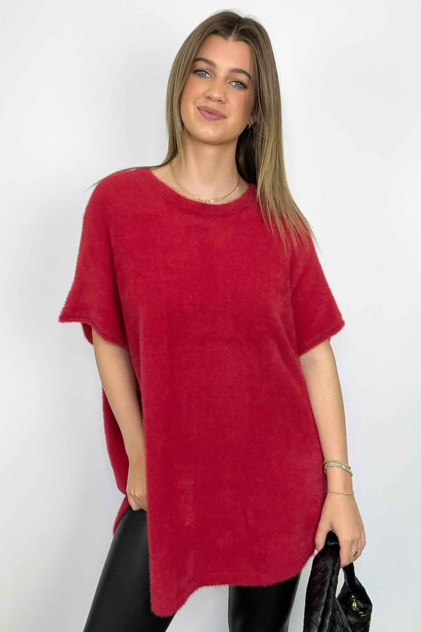  Admired Poise Mock Neck Knit Top - Madison and Mallory