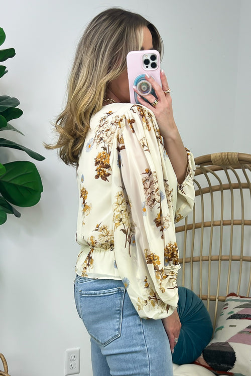  Adored Delight Floral Ruffle Top - FINAL SALE - Madison and Mallory