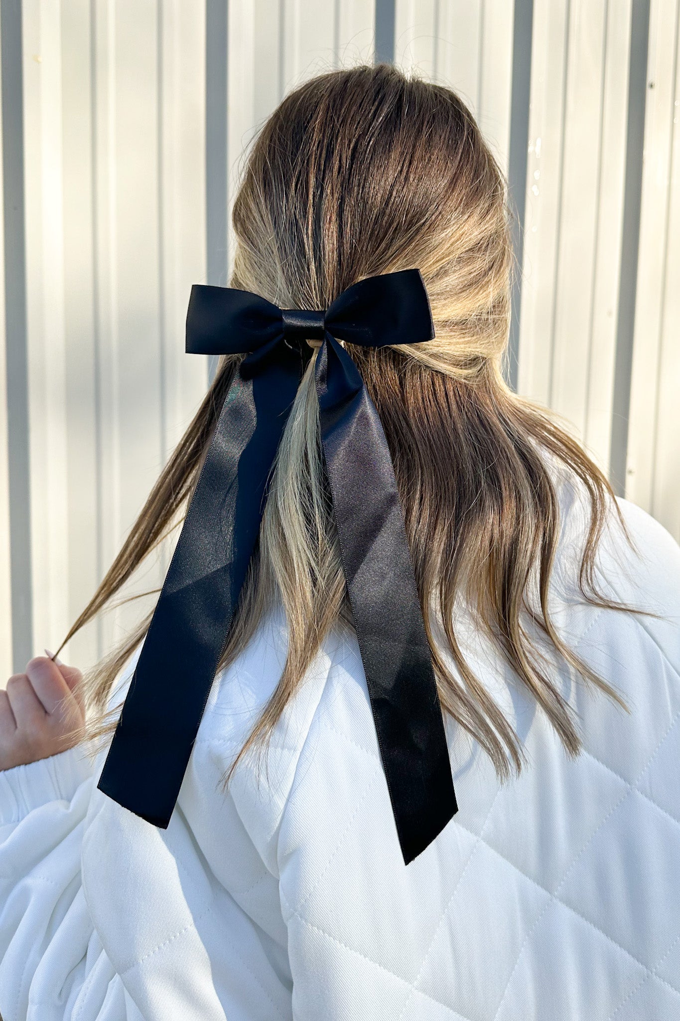  Adored Persona Satin Bow Hair Clips - Madison and Mallory